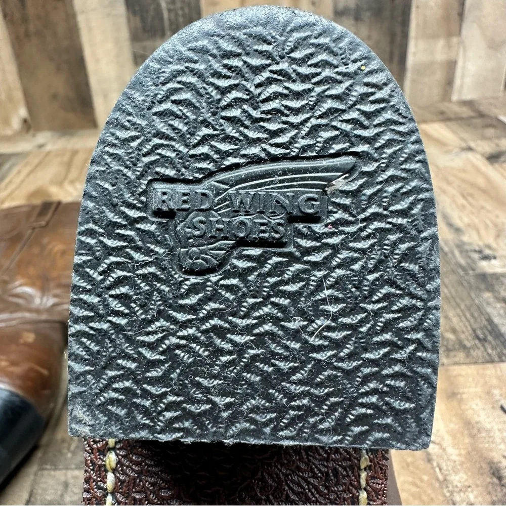 Red Wing 9801-1 USA-made Cowboy Boots, 11D, Excellent Condition - Picture 4 of 14